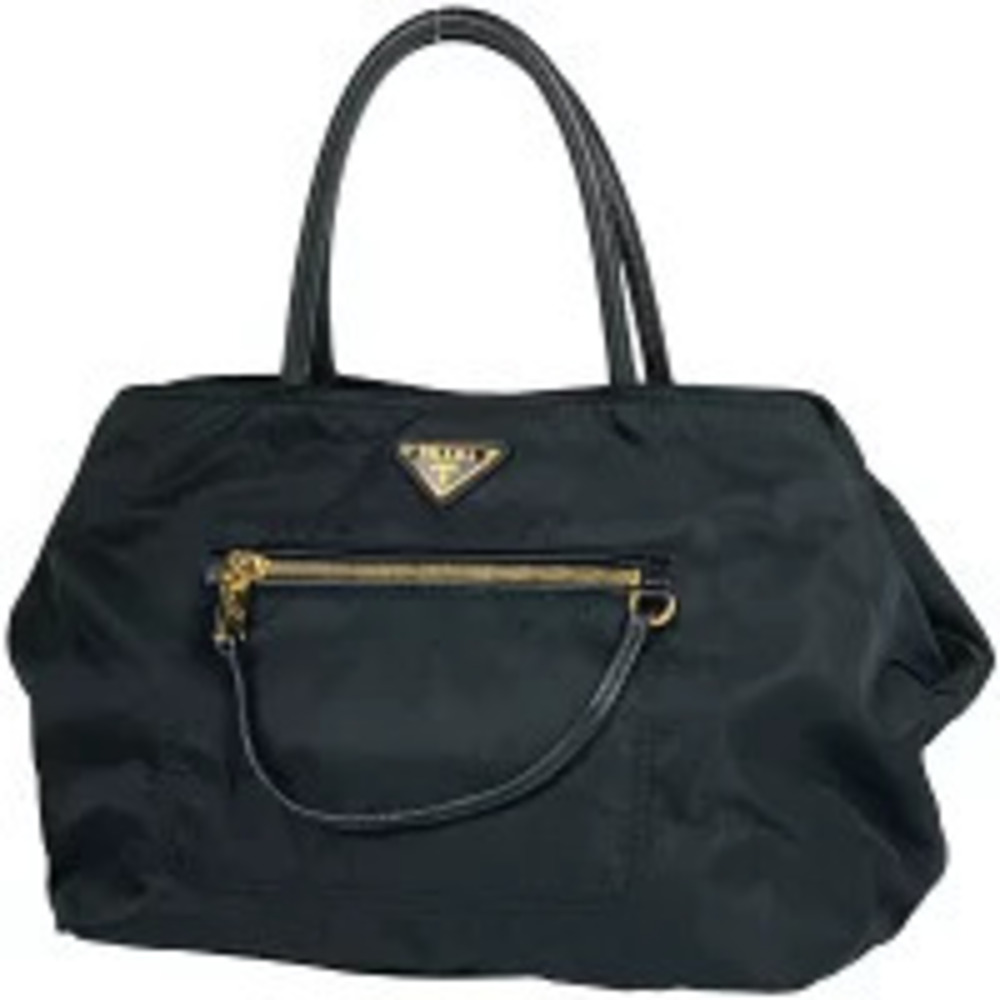 Prada Plate 2way Shoulder Bag Blue